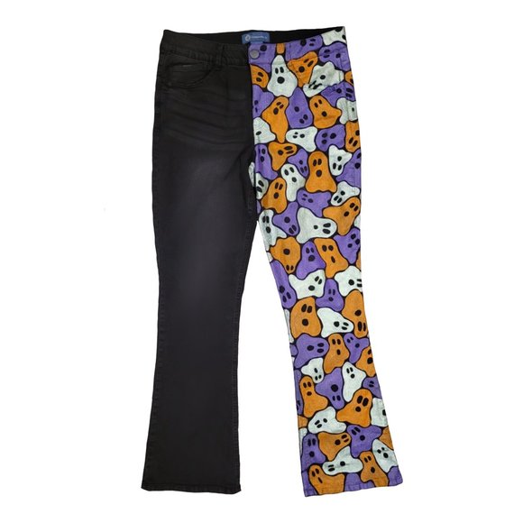 Hand Painted Friendly Ghosts Jeans - Picture 1 of 3